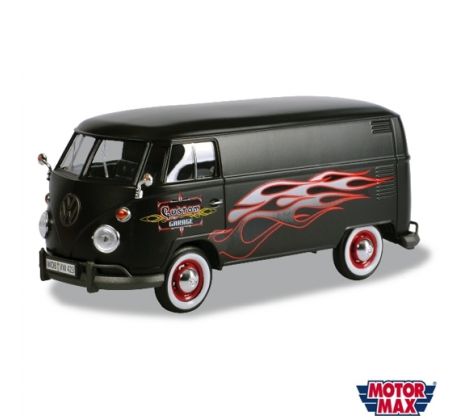 1/24 MOTORMAX VW T1, Black, Custom Garage