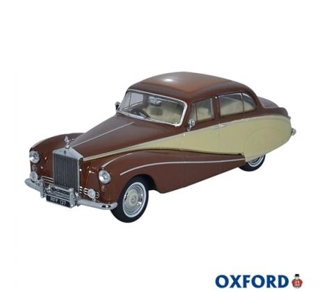 1/43 OXFORD ROLLS ROYCE SILVER CLOUD/HOOPER EMPRESS BROWN/CREAM