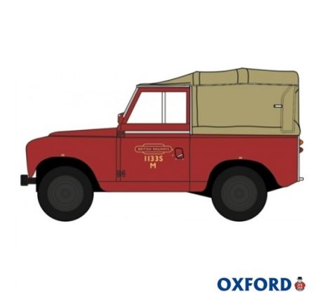 1/43 OXFORD LAND ROVER SERIES II SWB CANVAS BRITISH RAIL