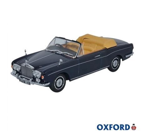 1/43 OXFORD ROLLS ROYCE CORNICHE CONVERTIBLE (ROOF DOWN) INDIGO BLUE