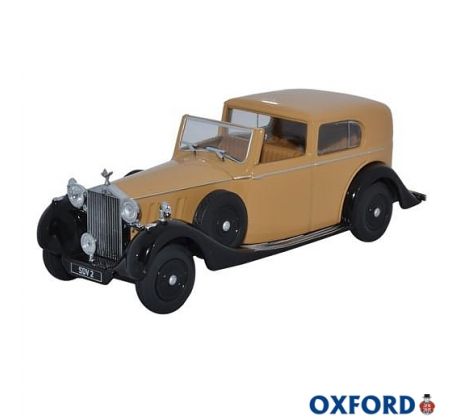 1/43 OXFORD ROLLS ROYCE PHANTOM III SDV HJ MULLINER FAWN/BLACK