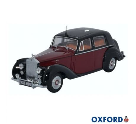 1/43 OXFORD ROLLS ROYCE SILVER DAWN/STD STEEL MAROON/BLACK