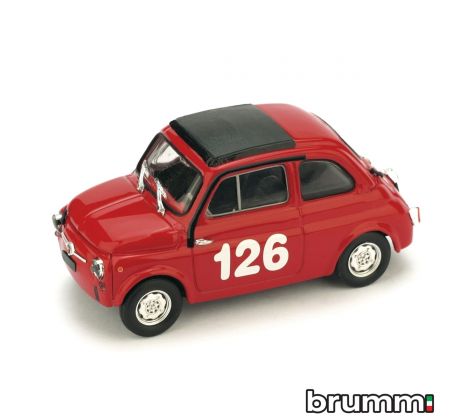 1/43 BRUMM FIAT ABARTH 595 PREMIO CAMPAGNANO 1965