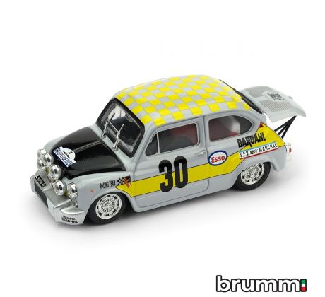 1/43 BRUMM FIAT ABARTH 1000 RALLY DE ROUEN 1969 #30