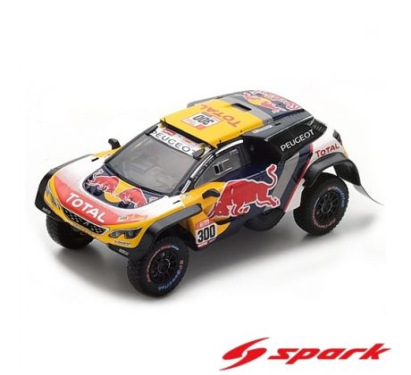 1/43 2018 Peugeot 3008 DKR Maxi Team Peugeot Total #300 (SPARK)