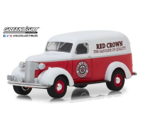 1/64 1939 Chevrolet Panel Truck, Red Crown Gasoline (GREENLIGHT)