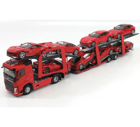 1/43 VOLVO FH4 500 TRUCK CAR TRANSPORTER