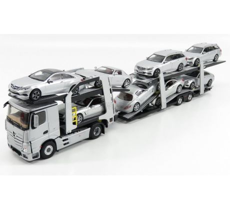 1/43 MERCEDES BENZ ACTROS 2 1848 TRUCK CAR TRANSPORTER