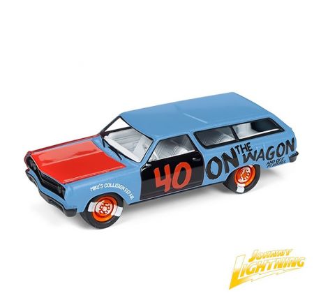 1/64 Street Freaks 1965 Chevy Station Wagon, Demolition Derby (JOHNNY LIGHTING)