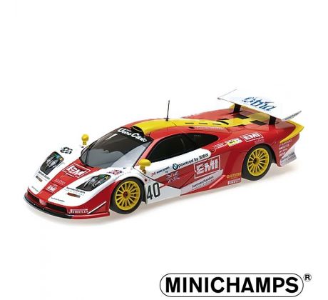 1/43 MCLAREN F1 GTR EMI, O’ROURKE/SUGDEN/AUBERLEN, 24H LE MANS 1998 (Minichamps)