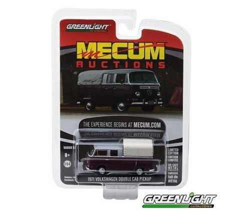 1/64 1971 Volkswagen Double Cab Pick-up, Mecum (GREENLIGHT)