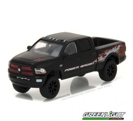 1/64 2017 Ram 2500 Power Wagon, matná čierna