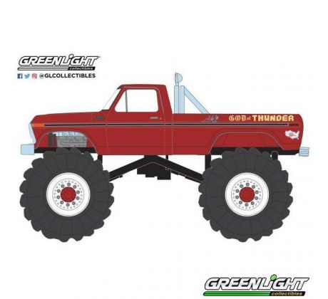 1/64 1979 Ford F-250 Monster Truck God of Thunder (GREENLIGHT)