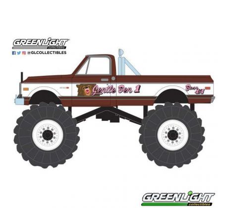 1/64 1972 Chevrolet C20 Monster Truck Gentle Ben 1 (GREENLIGHT)