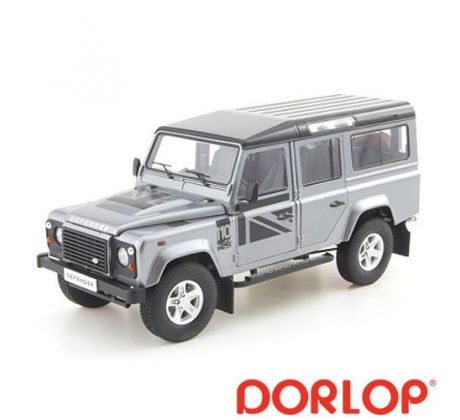 1/18 Land Rover Defender 110, strieborná metalíza