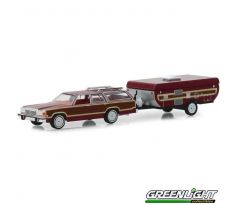 1/64 1981 Ford LTD Country Squire and Pop-Up Camper Trailer