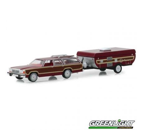 1/64 1981 Ford LTD Country Squire and Pop-Up Camper Trailer