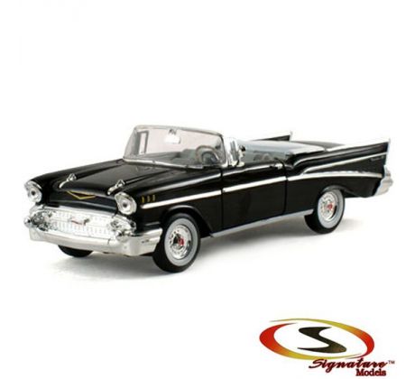 1/43 1957 Chevrolet Bel Air convertible, black