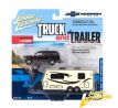 1/64 1997 Chevrolet Tahoe (Dark Cherry Light Gold) Camper Trailer