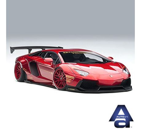 1/18 LIBERTY WALK LB-WORKS LAMBORGHINI AVENTADOR (METALLIC RED)