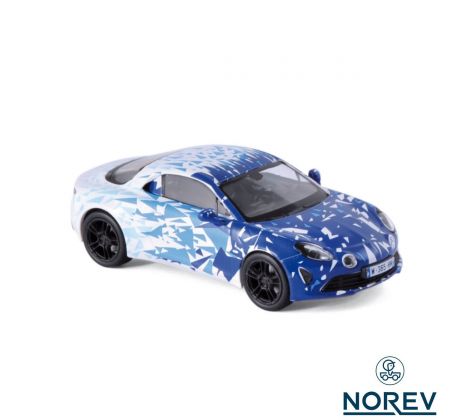 1/43 ALPINE A110 2017 - WHITE & BLUE TEST VERSION