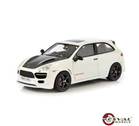 1/43 2010 Porsche Cayenne 2 door coupe by Merdad white/grey