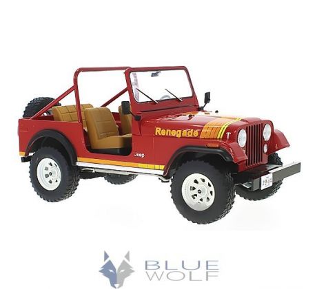 1/18 Jeep CJ-7 Golden Eagle 1980, červená